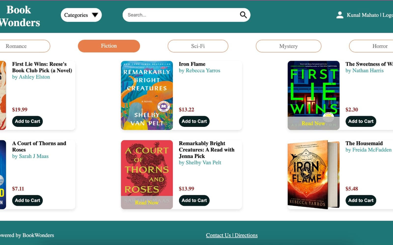 Book Wonders screenshot