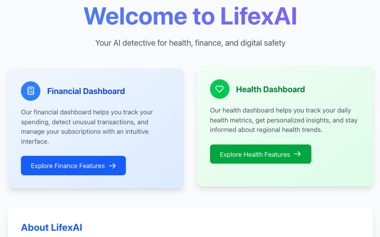 LifexAI screenshot